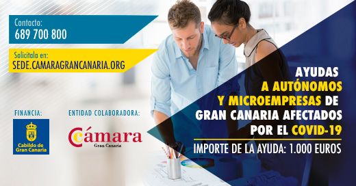 Más de 4.500 autónomos y micropymes registran durante la primera semana la solicitud para las ayudas del Cabildo de Gran Canaria  